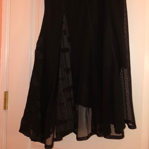 Black Long Flowy Skirt - Picture 2 of 5